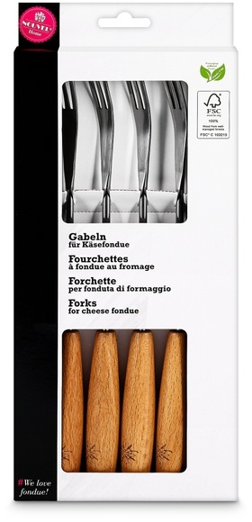 Nouvel Käsefonduegabeln Edelweiss 6 Personen