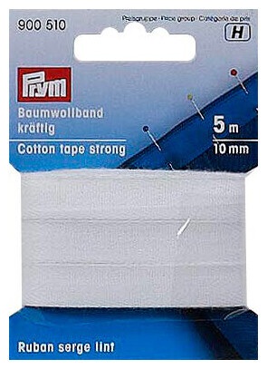 Prym - Baumwollband 10 mm, Weiss