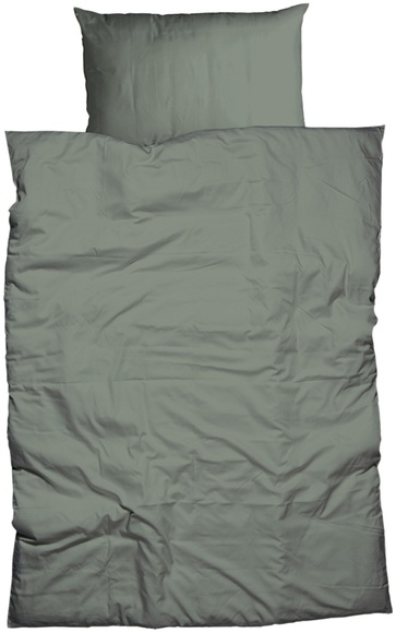 IH Duvet GOTS Satin Paspel 160x210 grün