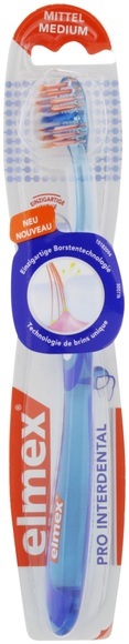 elmex Pro Interdental Mittel Zahnbürste, präzise Reinigung der Zahnzwischenräume