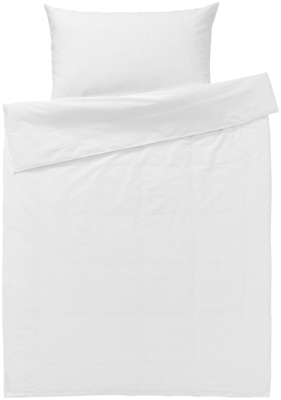 Inhouse NEXT Duvet Seersucker Uni weiss 160x210