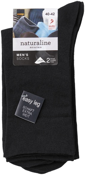 Naturaline Herren Socken Relax Dots Duo Schwarz 40 - 42