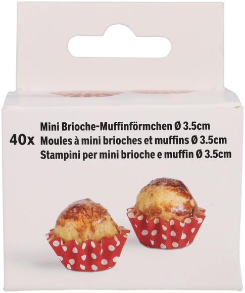 Backform Brioche Punkte Papier 40 Stück