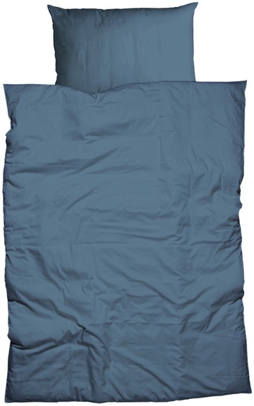 IH Duvet GOTS Satin Paspel 200x210 blau