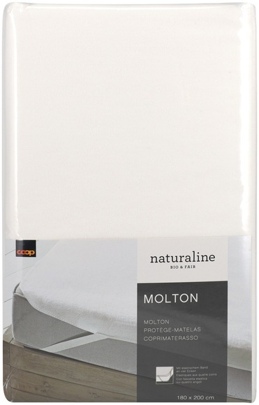Naturaline Molton 180x200cm Weiss
