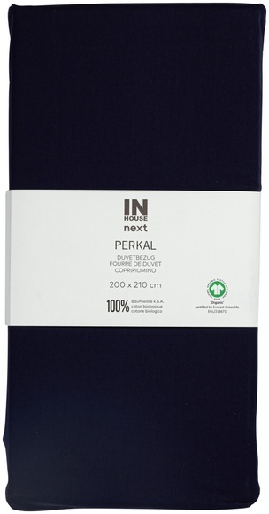 Inhouse NEXT Duvet Percal Uni marine 200x210