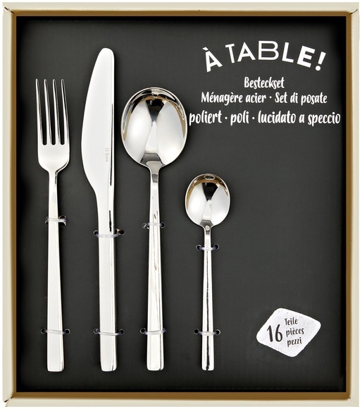 À Table! Besteckset silber poliert 16-teilig