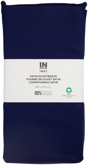 Inhouse NEXT Duvet Satin Uni marine 160x210