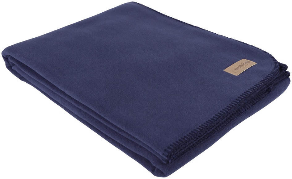 Eskimo Edelvelours Wohndecke marine 150x200