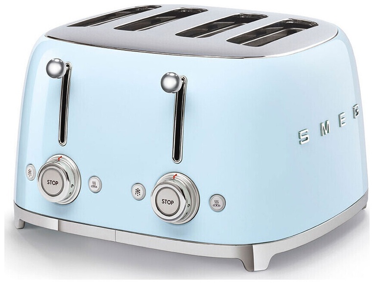 SMEG 50's Retro Style 4 Scheiben Toaster pastellblau