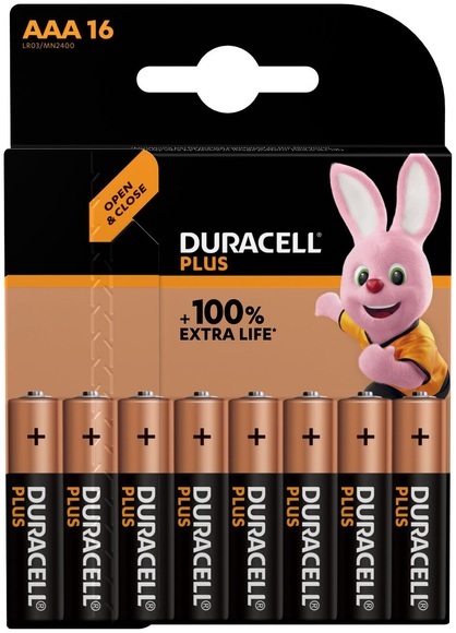Duracell Batterien Plus Aaa/Lr03 16 Stück