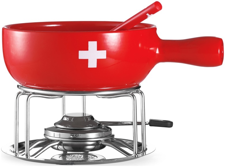 Käsefondue-Set ''CH-Kreuz''