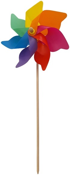 Windrad 45x110cm bunt