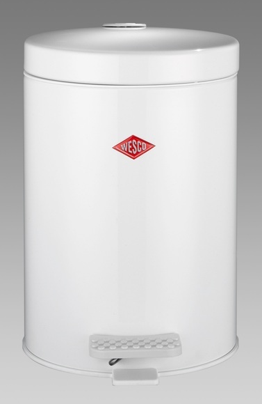 Wesco-Wesco Tretabfalleimer 104, Weiss