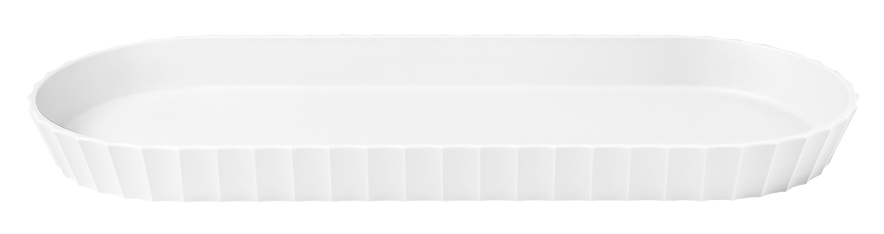 Tablett oval weiss