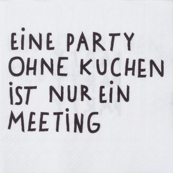 Cocktailservietten Party ohne Kuchen