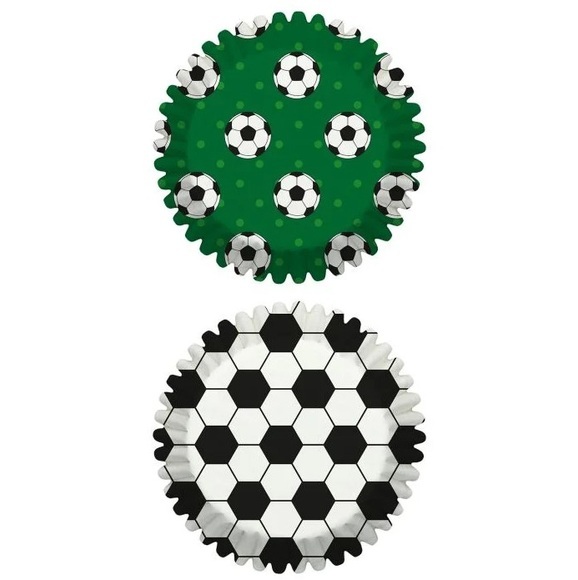 Muffin Papierförmchen 7cm Fussball