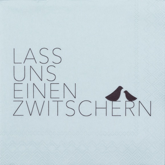 Cocktailservietten einen Zwitschern
