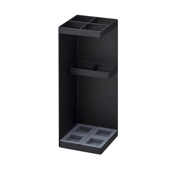 Yamazaki - Schirmständer Smart - Mischmaterial - schwarz - 11/11/30 cm