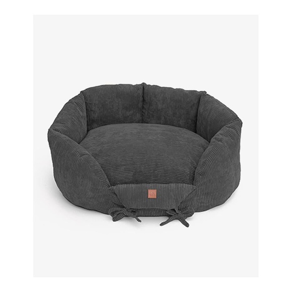 PET & Co. Hundebett Ronny Cord - Charcoal -