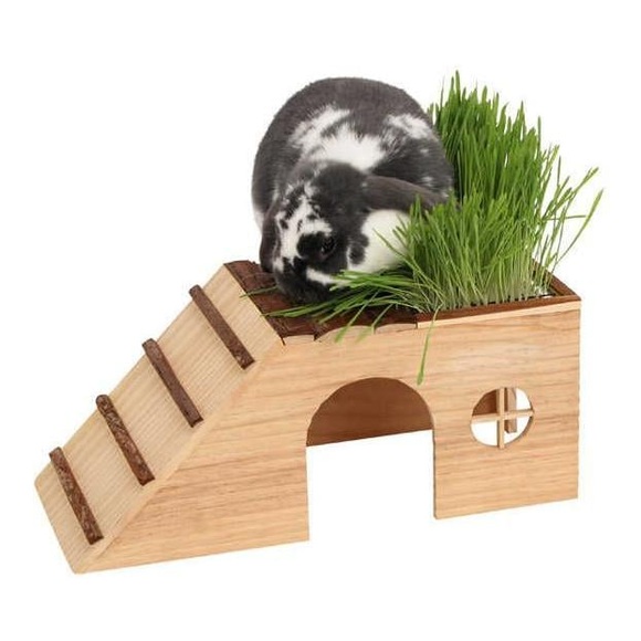KERBL Nagerhaus mit Rampe Nature