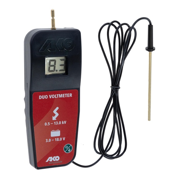 AKO Digital Voltmeter - Rot/Schwarz -