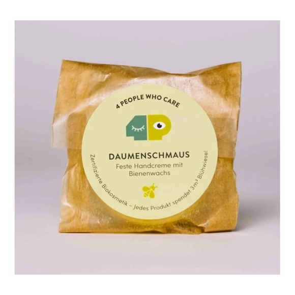 4peoplewhocare Nachfüller | Feste Handcreme | Daumenschmaus - Dose - 30g