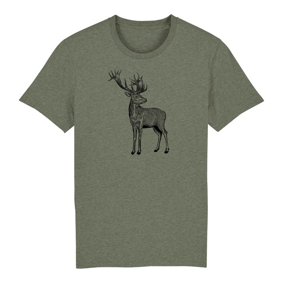 Hauptner Jagd Rothirsch Cervus T-Shirt - khaki