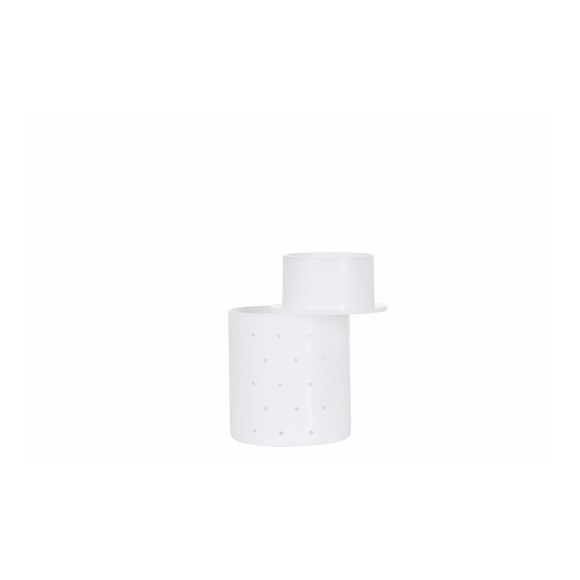 Milky Käseform Kreisform mit Deckel 110 mm - weiss