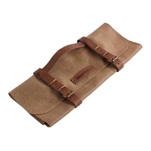Hauptner Leder Messertasche für 9 Messer - grau