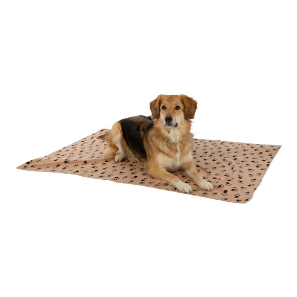 Kerbl Hundedecke Stella - beige mit Pfoten