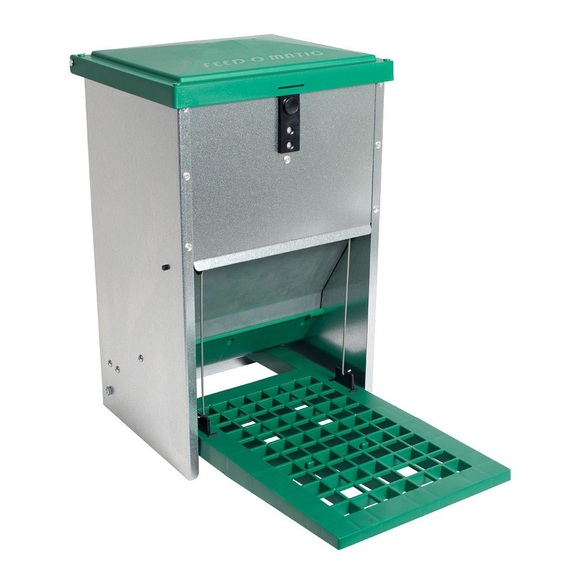 Futterautomat mit Trittplatte für 8 kg Futter