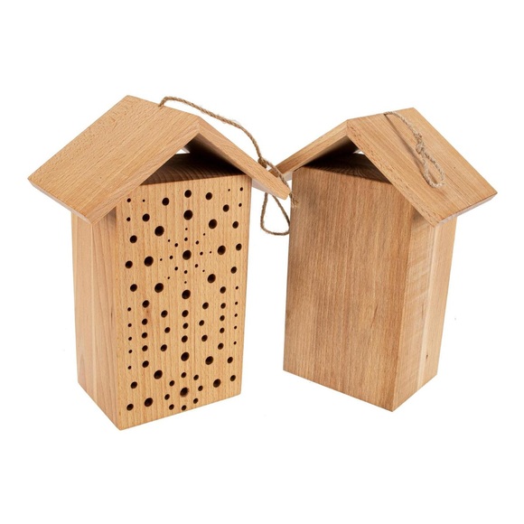 Hauptner Nistholz - Wildbienenhotel mit Bohrungen