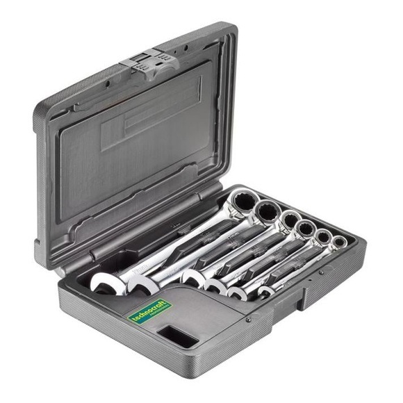 Technocraft - Ratschen-Gabel-Ringschl-Satz,6tlg