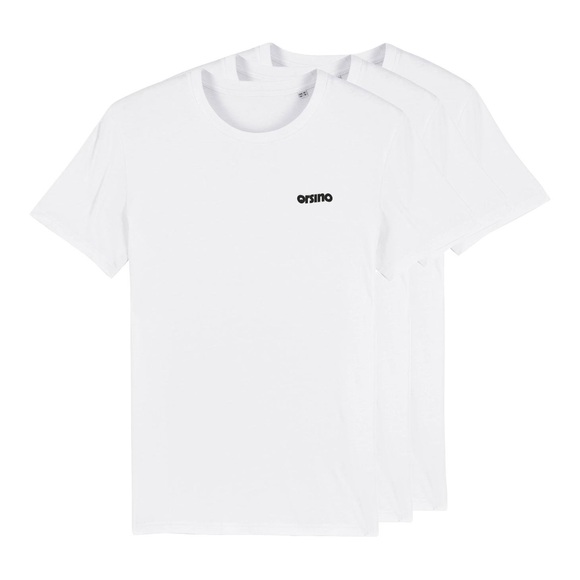 Orsino 3er Basic-Set T-Shirt - weiss