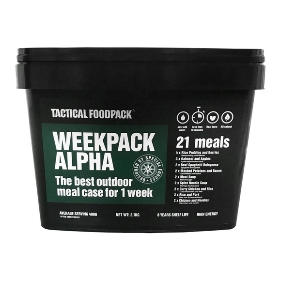 Tactical Foodpack Weekpack Alpha Foodpack 2080g Diverse 2021 Gefriergetrocknete Lebensmittel