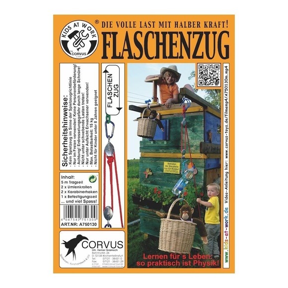 Flaschenzug m. Seil
