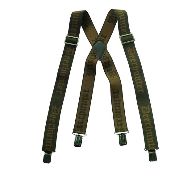 Deerhunter Logo Hosenträger mit Clips - Art Green