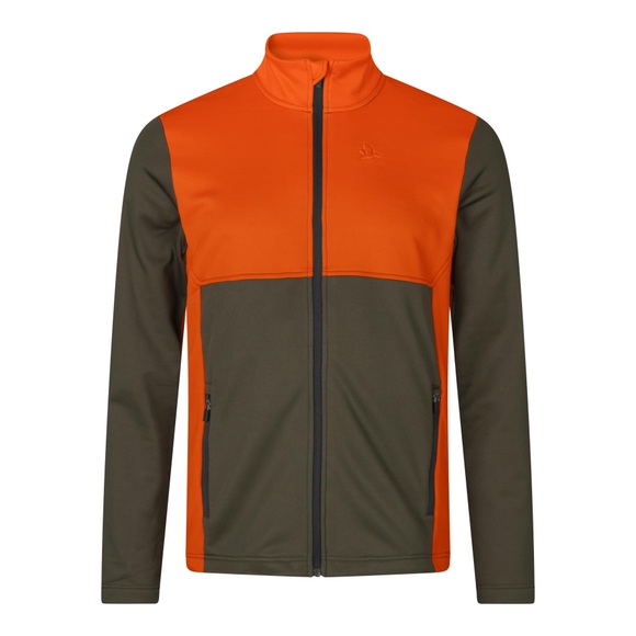 Seeland Elliot Fleecejacke - Pine green/Hi-Vis orange -