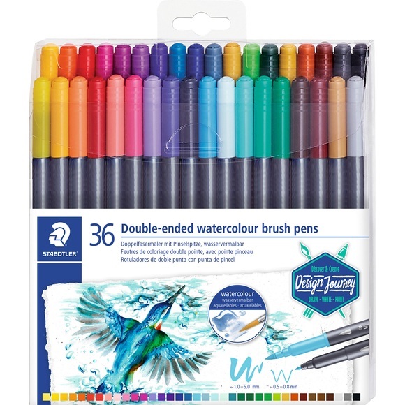 STAEDTLER 3001 TB36 Duo Fasermaler mit 2 Spitzen 36-teilig