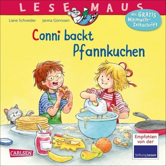 Conni backt Pfannkuchen