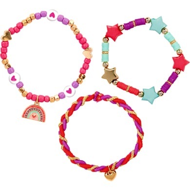Armband-Set PRINZESSIN LILLIFEE - GLITTER & GOLD 3-teilig