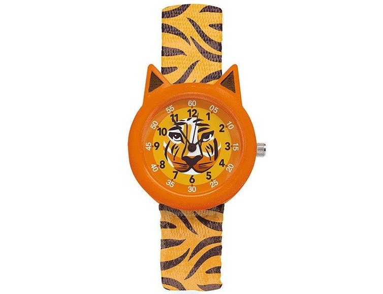 Djeco Armbanduhr TIGER in orangegelb