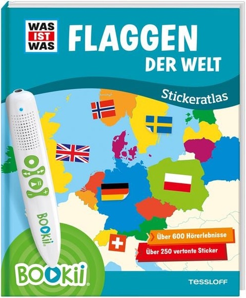 BOOKii® WAS IST WAS Stickeratlas Flaggen der Welt.