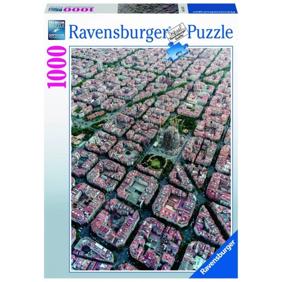 Ravensburger Puzzle Barcelona von oben, 1000 Teile
