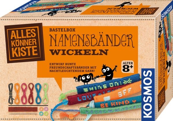 KOSMOS 604455 - Namensbänder wickeln, Bastelbox