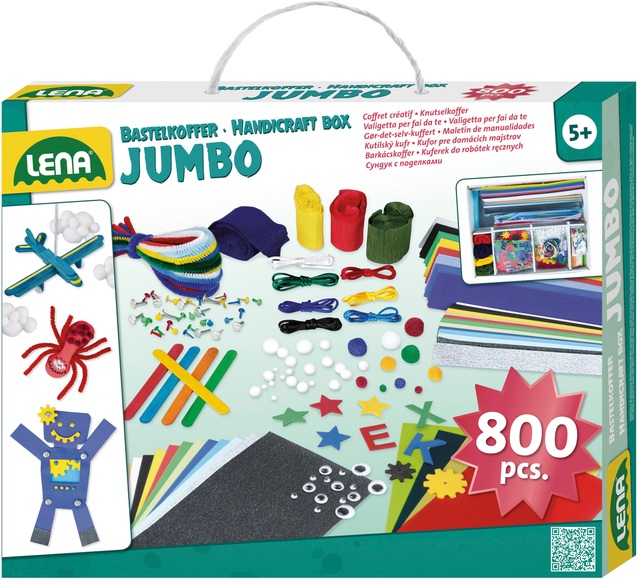 Bastelkoffer Jumbo blau, Basteln