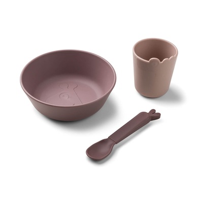 Geschirr-Set KIDDISH FIRST MEAL 3-teilig in rosa