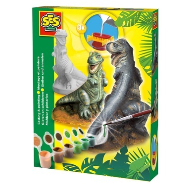 SES creative Gipsgießset T-REX 9-teilig