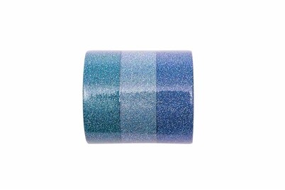 Glitter Tape Set, Blau Mix